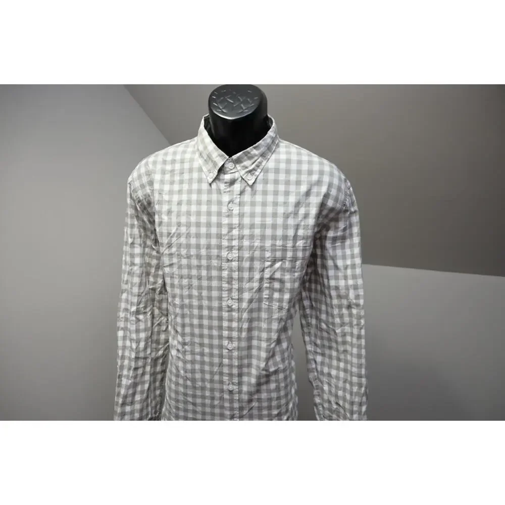 J Crew Flex Wash‎ Dress Shirt Slim Fit Plaid Button Up Long Sleeve Mens XL NWT